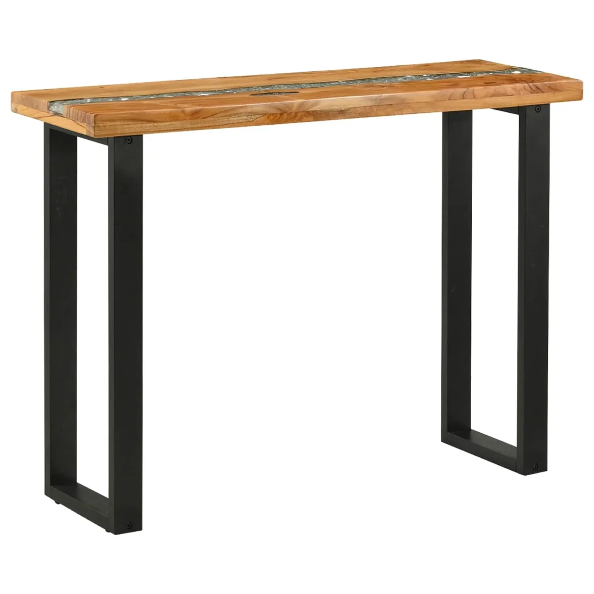 Wandtafel Bruin 100 x 35 x 75 cm Massief Teakhout - Afbeelding 3