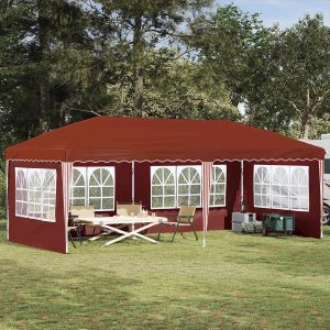 Pop-up Feesttent 575 x 289 x 245 cm Terracotta