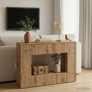 Wandtafel Artisan Eik 101 x 29 x 74 cm Geconstrueerd hout