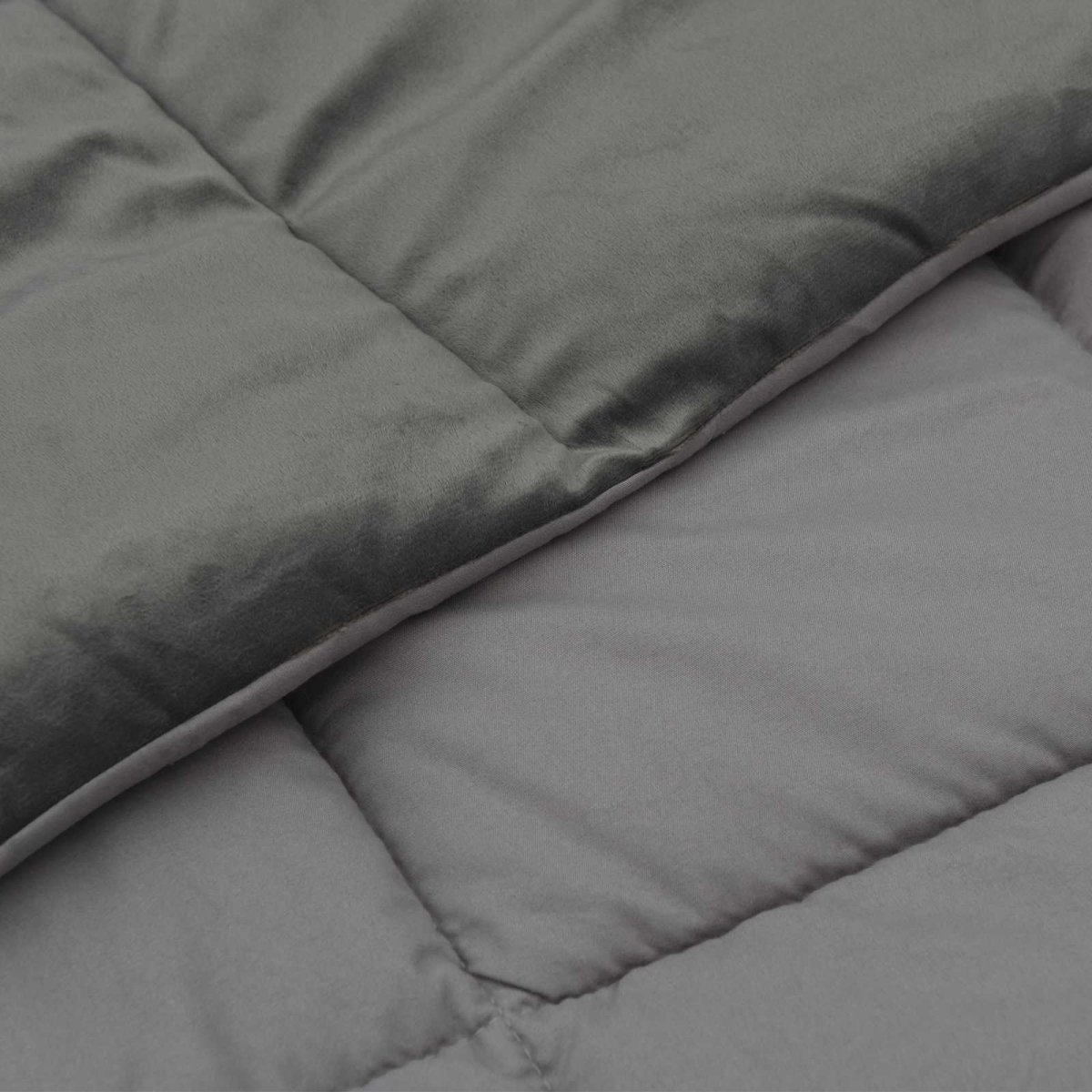 Winter Dekbed Gekwilt Lichtgrijs 155 x 220 cm Microfiber - Afbeelding 6