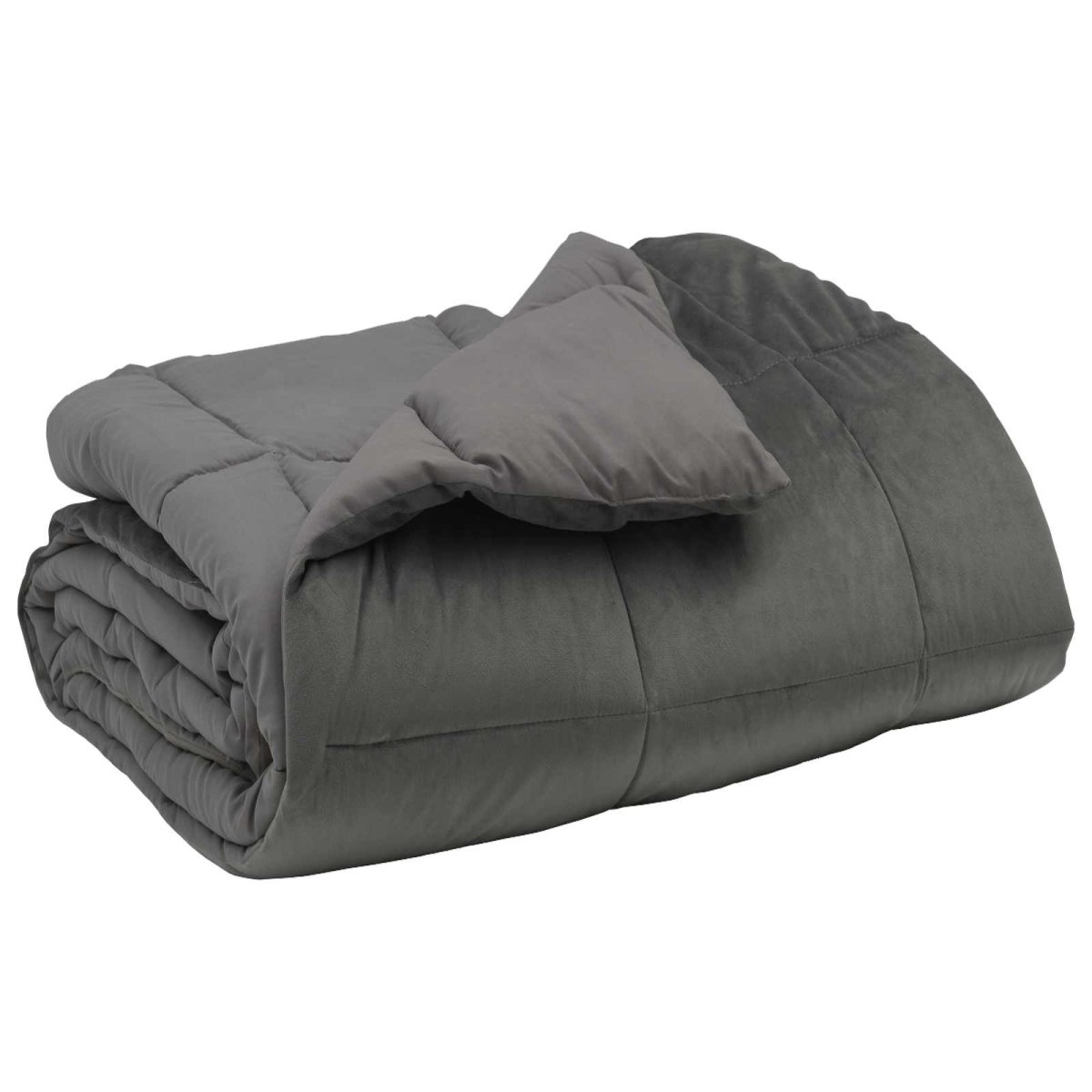 Winter Dekbed Gekwilt Lichtgrijs 155 x 220 cm Microfiber - Afbeelding 3