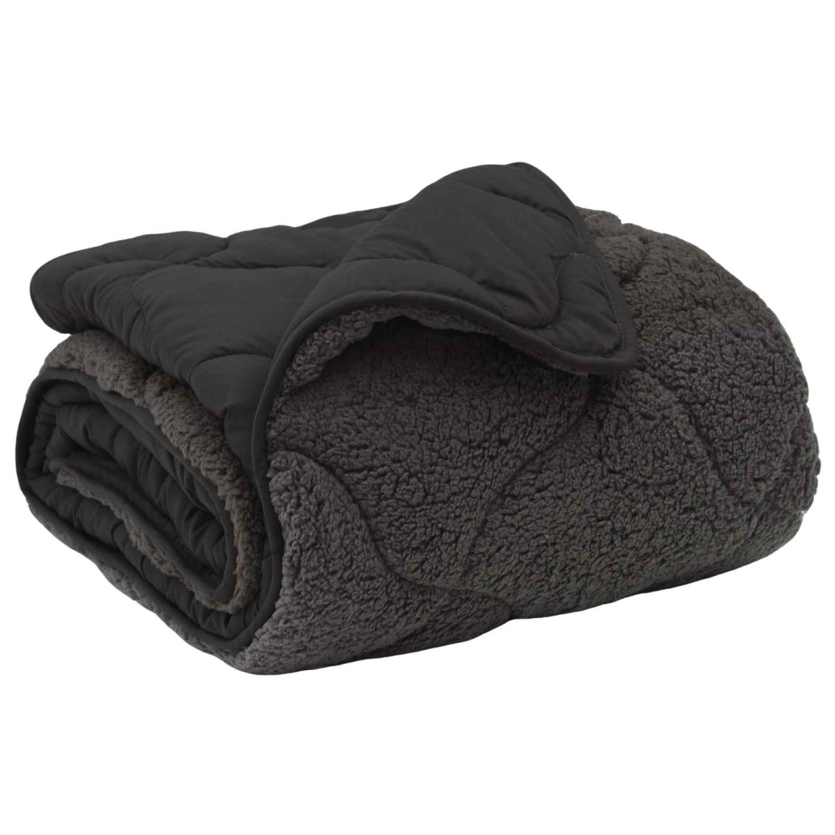 Winter Dekbed Gekwilt Antraciet 220 x 260 cm - Afbeelding 3