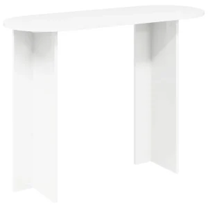 Wandtafel met opslag Wit 100 x 39,5 x 75 cm Bewerkt hout