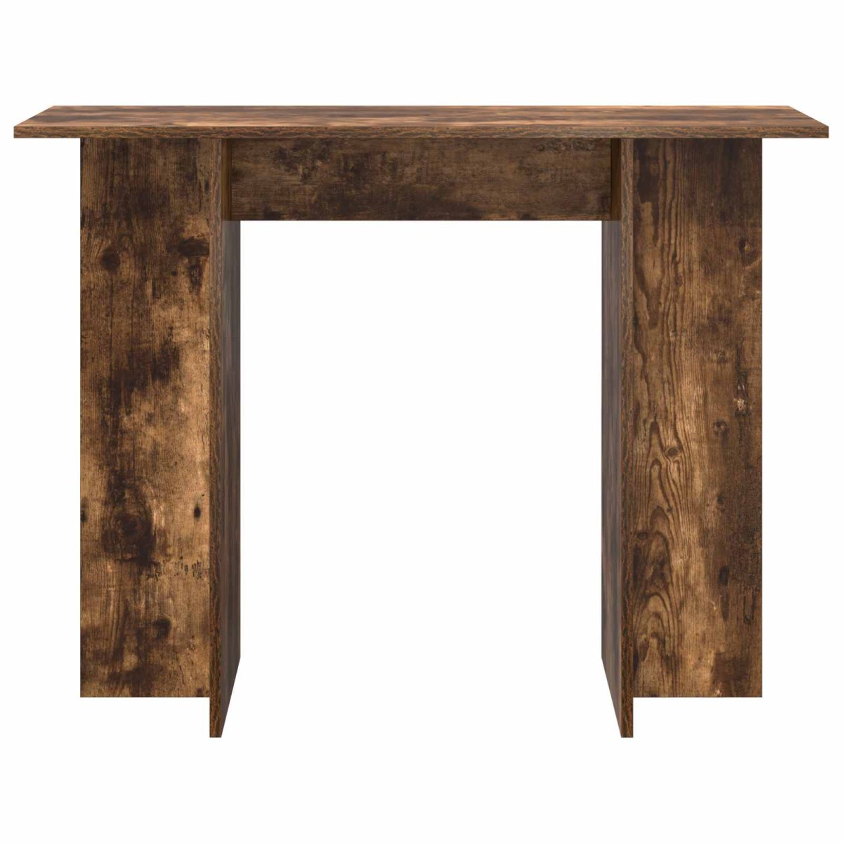 Consoletafel Gerookt Eiken 100 x 30 x 75 cm Bewerkt hout - Afbeelding 4