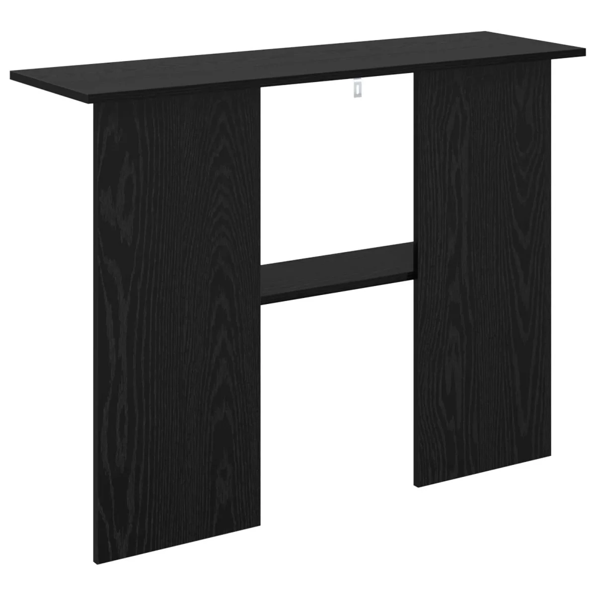 Wandtafel Zwart eiken 100 x 30 x 75 cm Bewerkt hout - Afbeelding 6