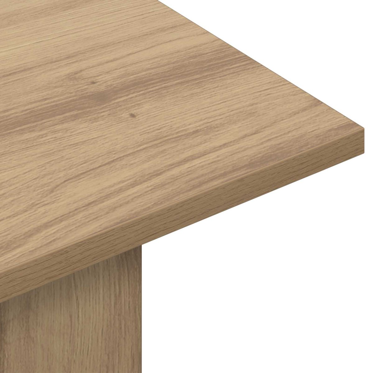 Wandtafel Artisanaal eiken 100 x 30 x 75 cm Bewerkt hout - Afbeelding 7