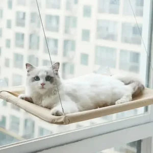 Katten Hangmat voor het Raam - Zacht, Afneembaar en Wasbaar, Tot 22 kg
