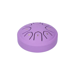 Handpan 4.5 inch, Klankschaal - Met Drumstick - Paars