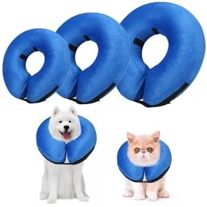 Opblaasbare bescherm en herstel kraag voor honden en katten